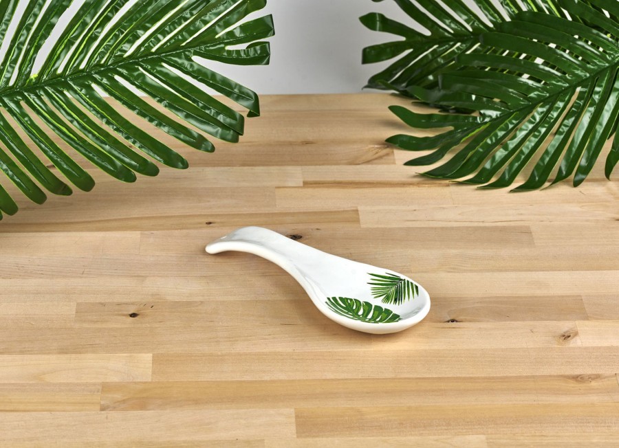 Kitchen Godinger | Monstera & Palm Leaf Spoon Rest