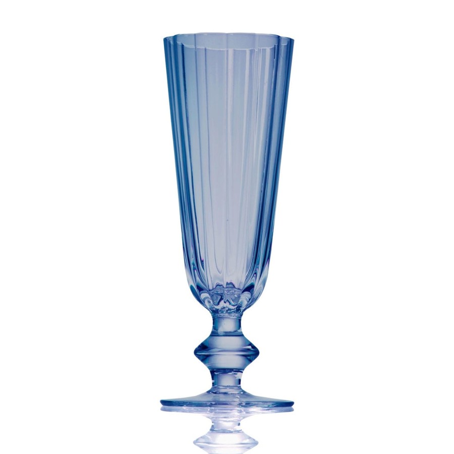 Glassware & Barware Godinger | Genesis Blue Champagne Flute