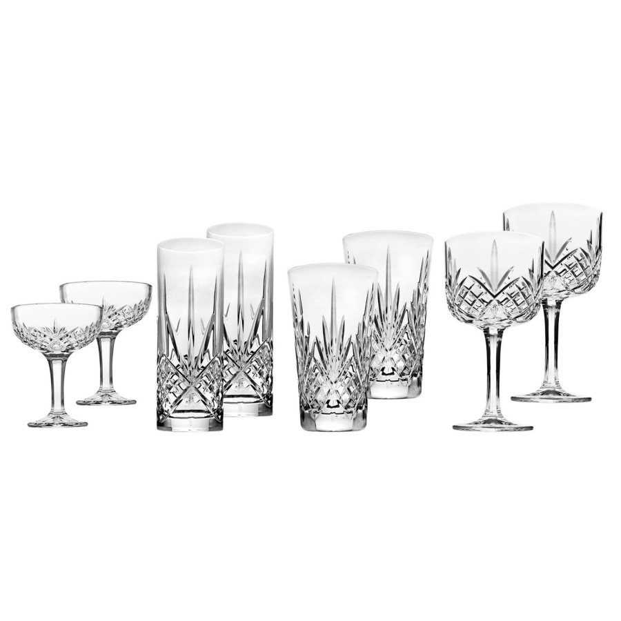 Glassware & Barware Godinger | Dublin Crystal Mixology 8 Piece Glassware Set