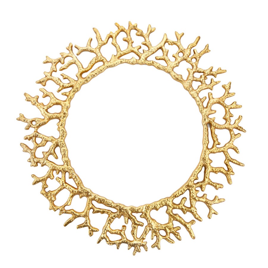 Dining Godinger | Coral Gold Charger Plate, Set Of 2