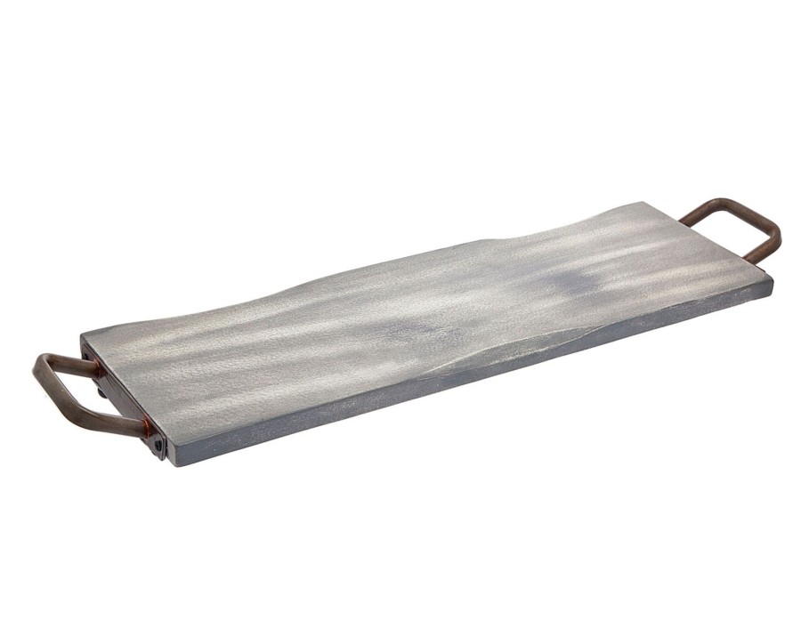 Kitchen Godinger | Ridgewood Grey Wash Medium Rectangle Serving Tray