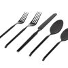 Flatware & Serveware Godinger | Ramp Mirrored Black 18/0 Stainless Steel 20 Piece Flatware Set, Servic