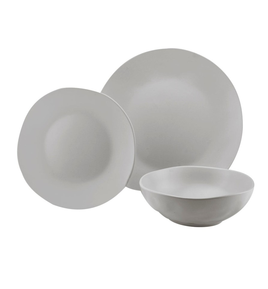 Dining Godinger | Aspero White 12 Piece Dinnerware Set, Service For 4