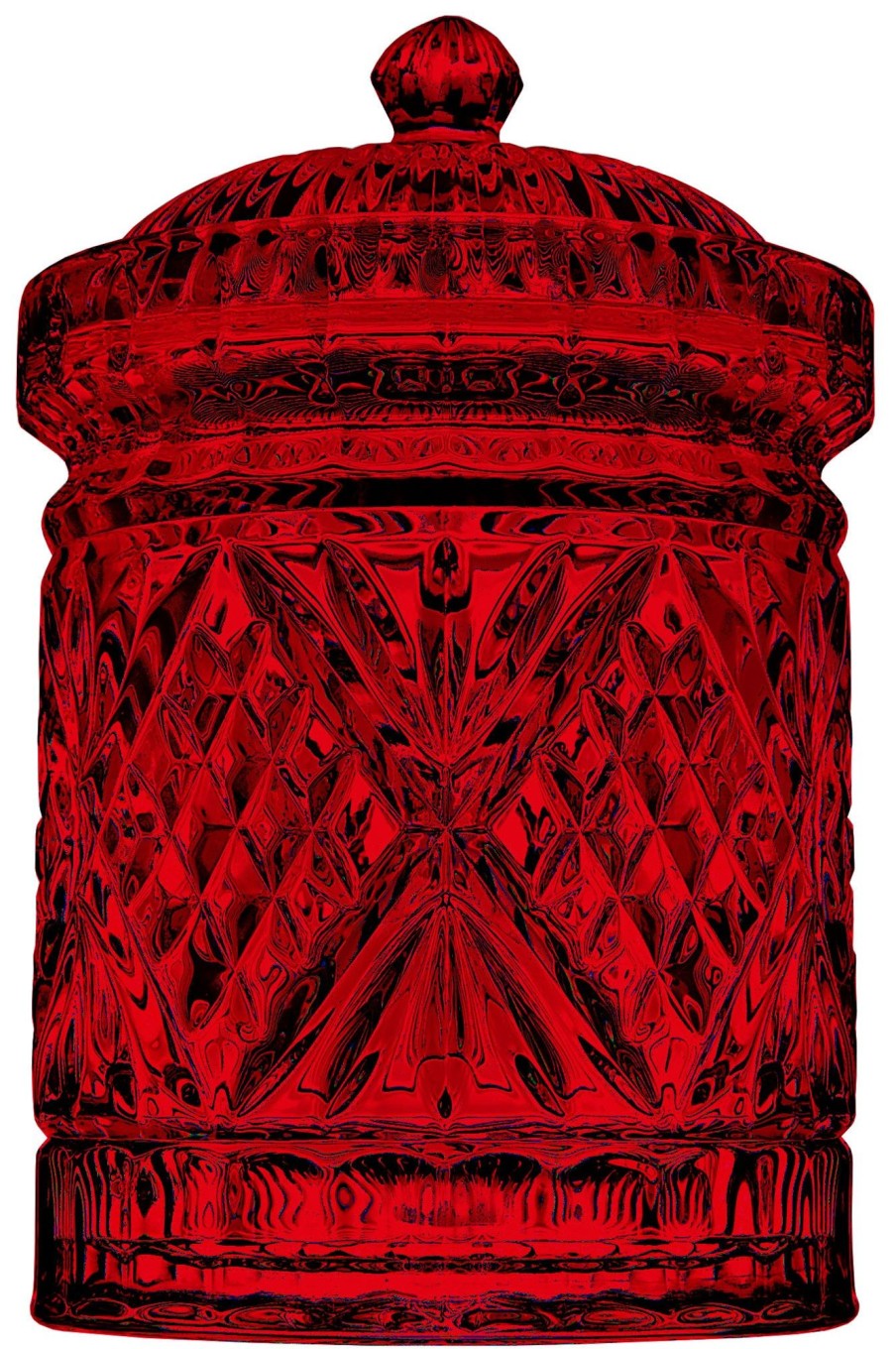 Kitchen Godinger | Dublin Red Crystal Kitchen Canister