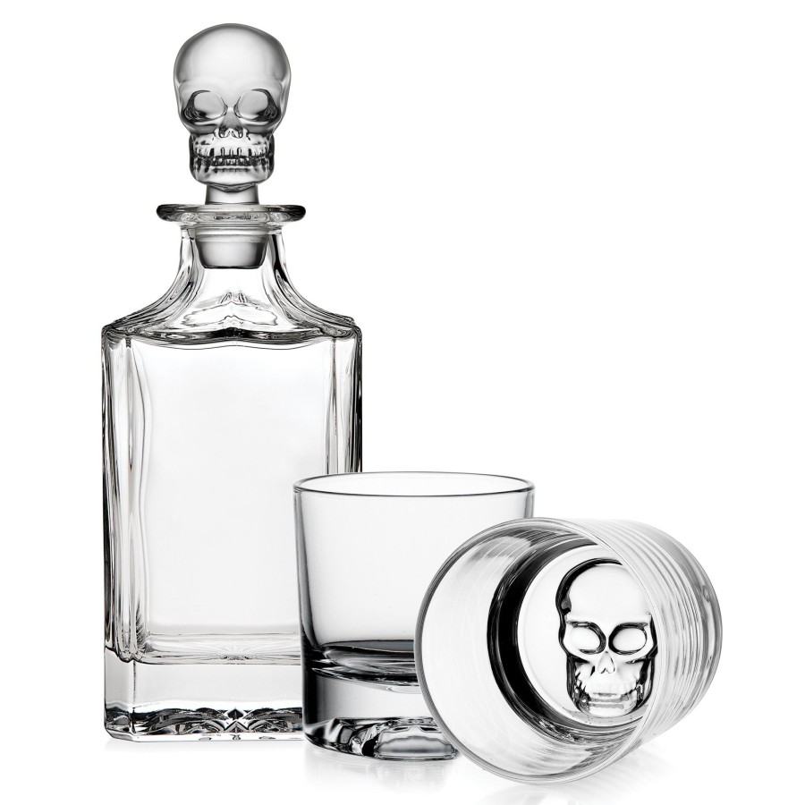 Glassware & Barware Godinger | Phantom 3 Piece Whiskey Decanter Set