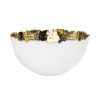 Kitchen Godinger | Munro White & Gold Hammered Snack Bowl