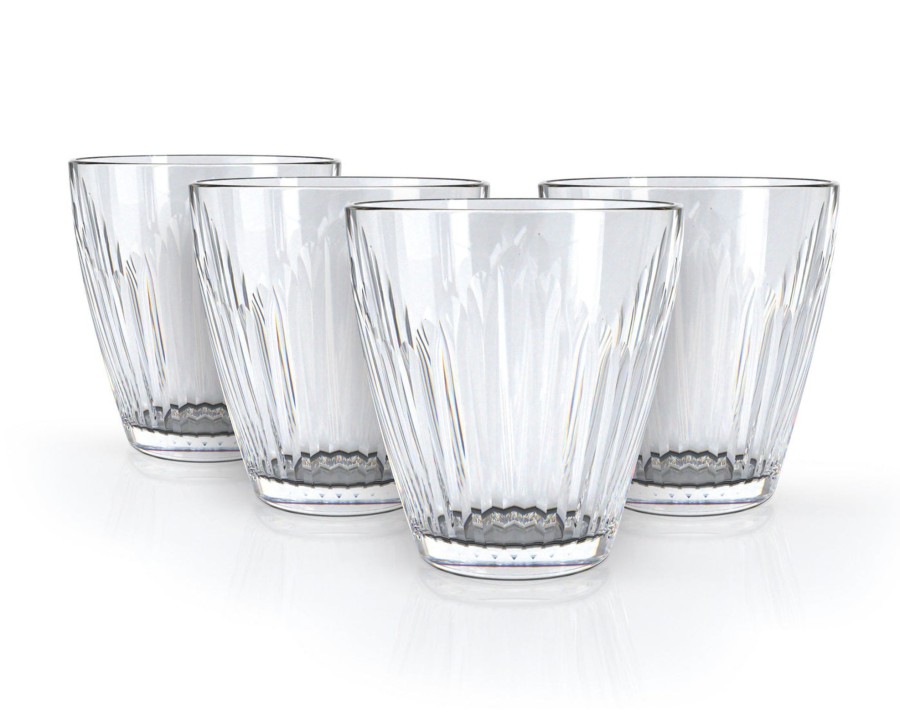 Glassware & Barware Godinger | Cordelia Double Old Fashion Glass, Set Of 4