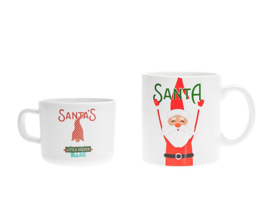 Dining Godinger | Santa Big And Little Mug Set