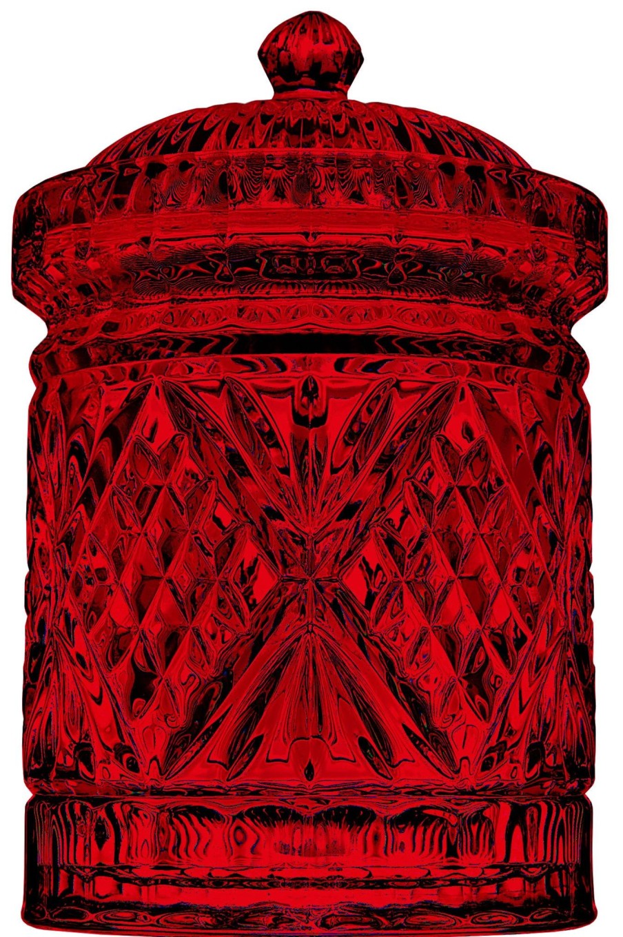 Kitchen Godinger | Dublin Red Crystal Kitchen Canister