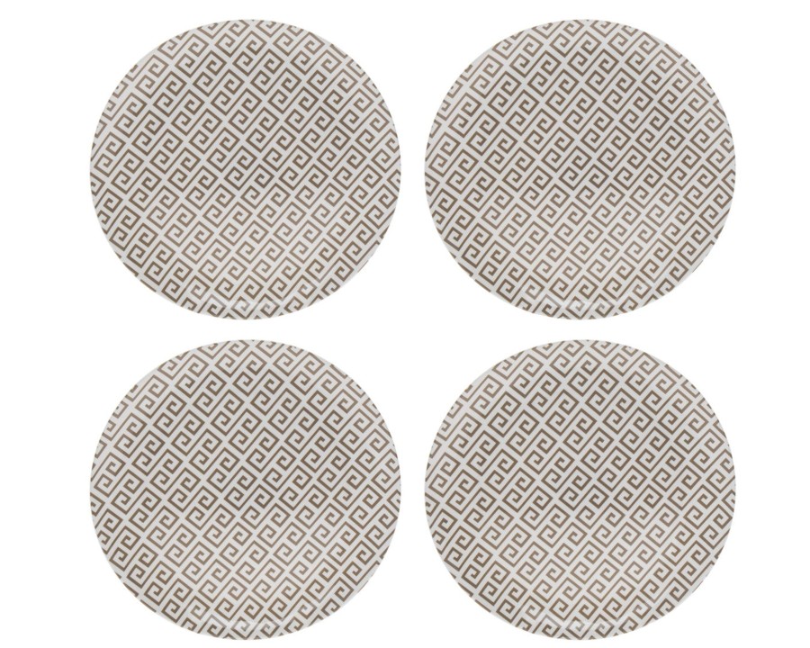 Dining Godinger | Geometric Melamine Dinner Plate, Set Of 4