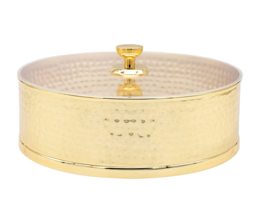 Kitchen Godinger | Hammered Gold Stainless Matzah Storage