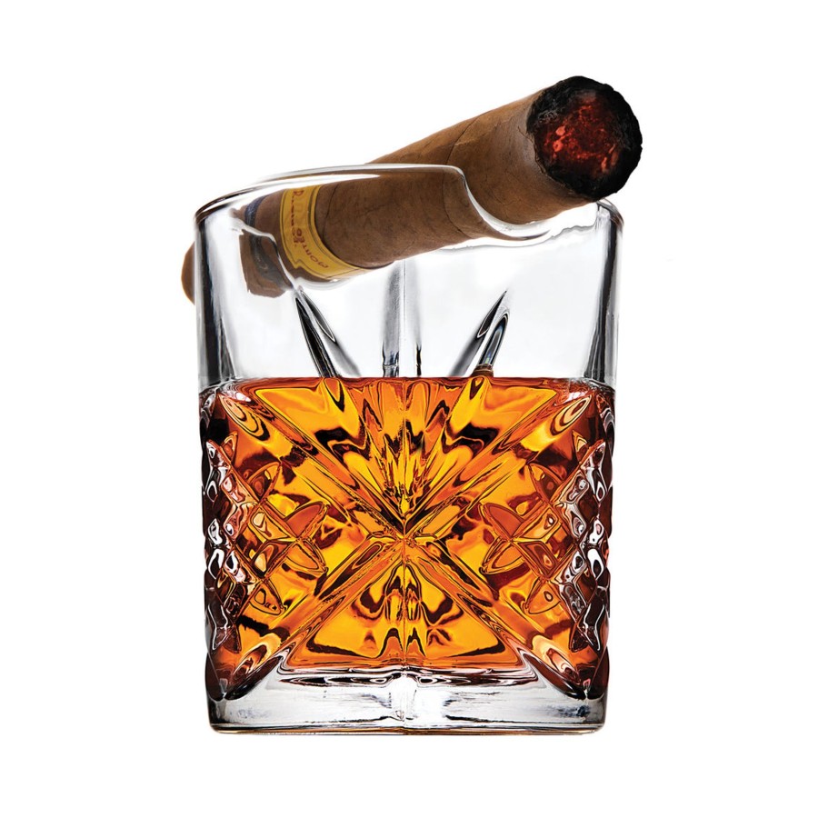 Glassware & Barware Godinger | Dublin Crystal Cigar Double Old Fashion