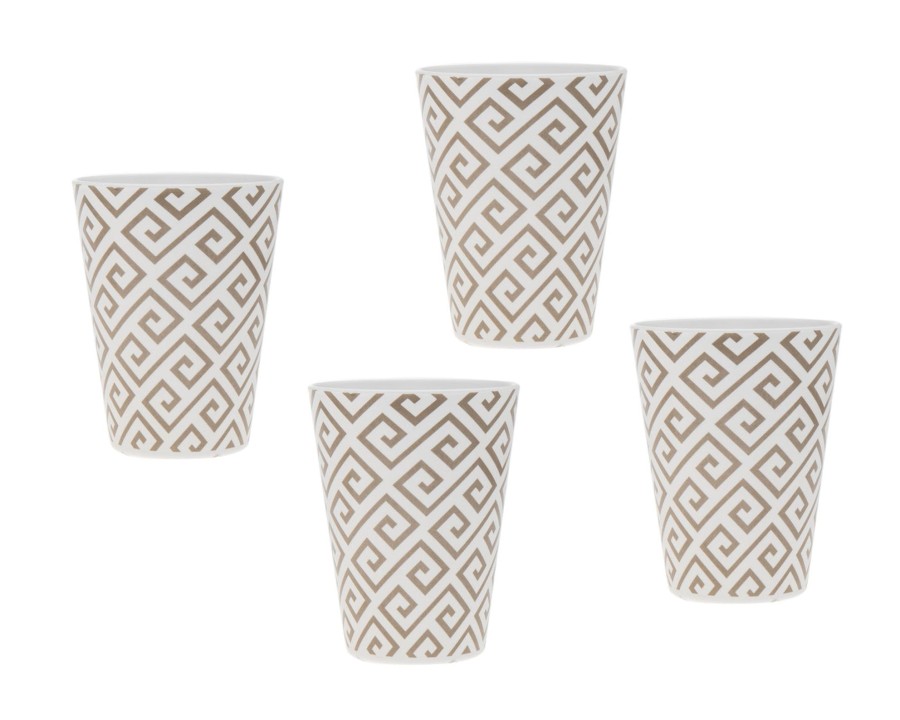 Dining Godinger | Geometric Melamine Tumbler, Set Of 4