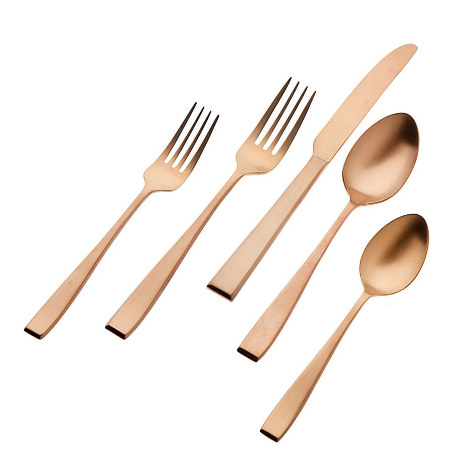 Flatware & Serveware Godinger | Flagstaff Matte Copper 18/0 Stainless Steel 20 Piece Flatware Set, Ser