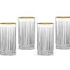 Glassware & Barware Godinger | Avenue Gold Rim Highball, Set Of 4