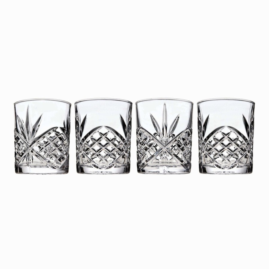 Glassware & Barware Godinger | Dublin Crystal Double Old Fashion, Set Of 4