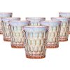 Glassware & Barware Godinger | Rex Pink Iridescent Double Old Fashion Set Of 8