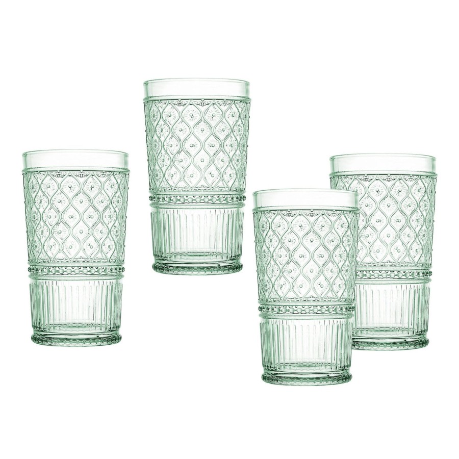 Glassware & Barware Godinger | Claro Green Highball, Set Of 4