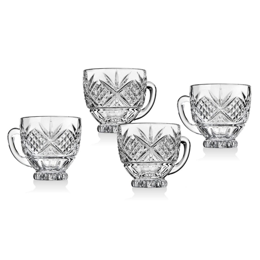 Dining Godinger | Dublin Crystal Coffee Mug, Set Of 4