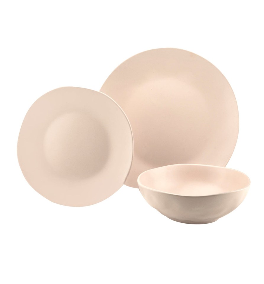 Dining Godinger | Aspero Pink 12 Piece Dinnerware Set, Service For 4