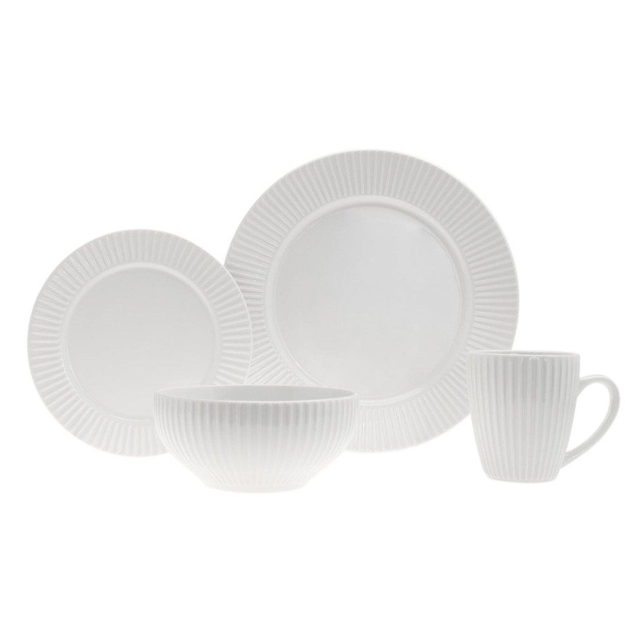 Dining Godinger | Inventure Porcelain 16 Piece Dinnerware Set, Service For 4