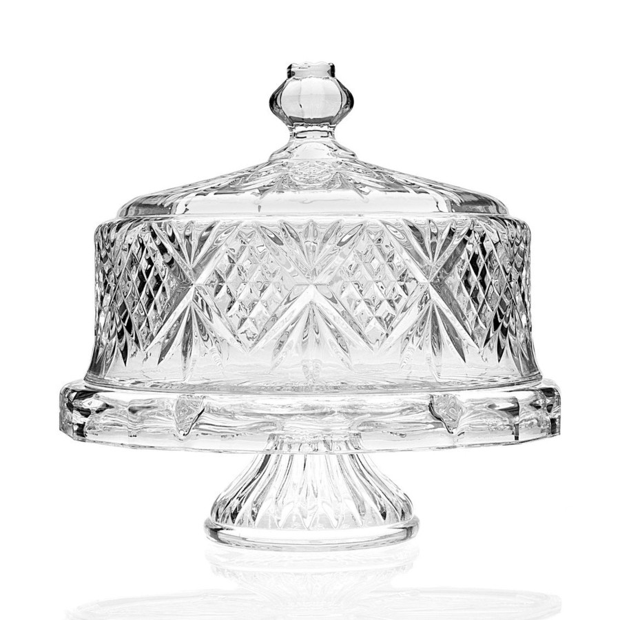 Kitchen Godinger | Dublin Crystal Footed Cake Dome