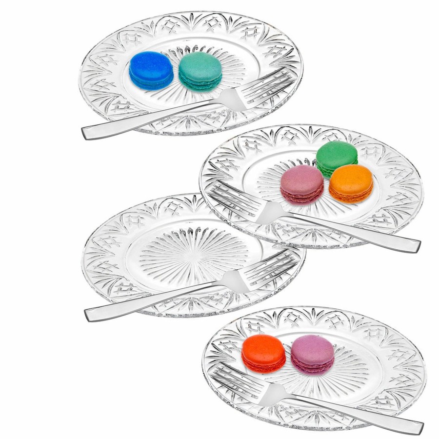 Dining Godinger | Dublin Dessert Plate & Dessert Fork, Set Of 8