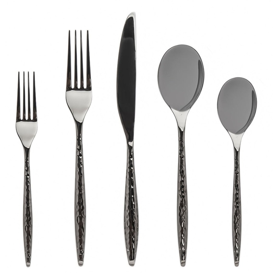 Flatware & Serveware Godinger | Avellino Graphite 18/10 Stainless Steel 20 Piece Flatware Set, Service