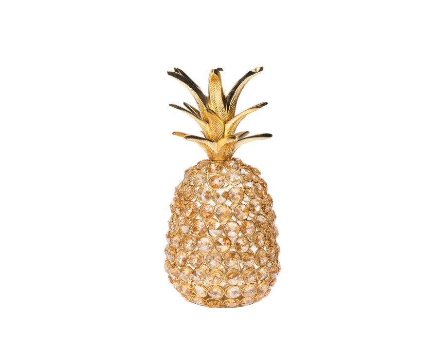 Decor Godinger | Pineapple Gold Glam Small Decorative Object