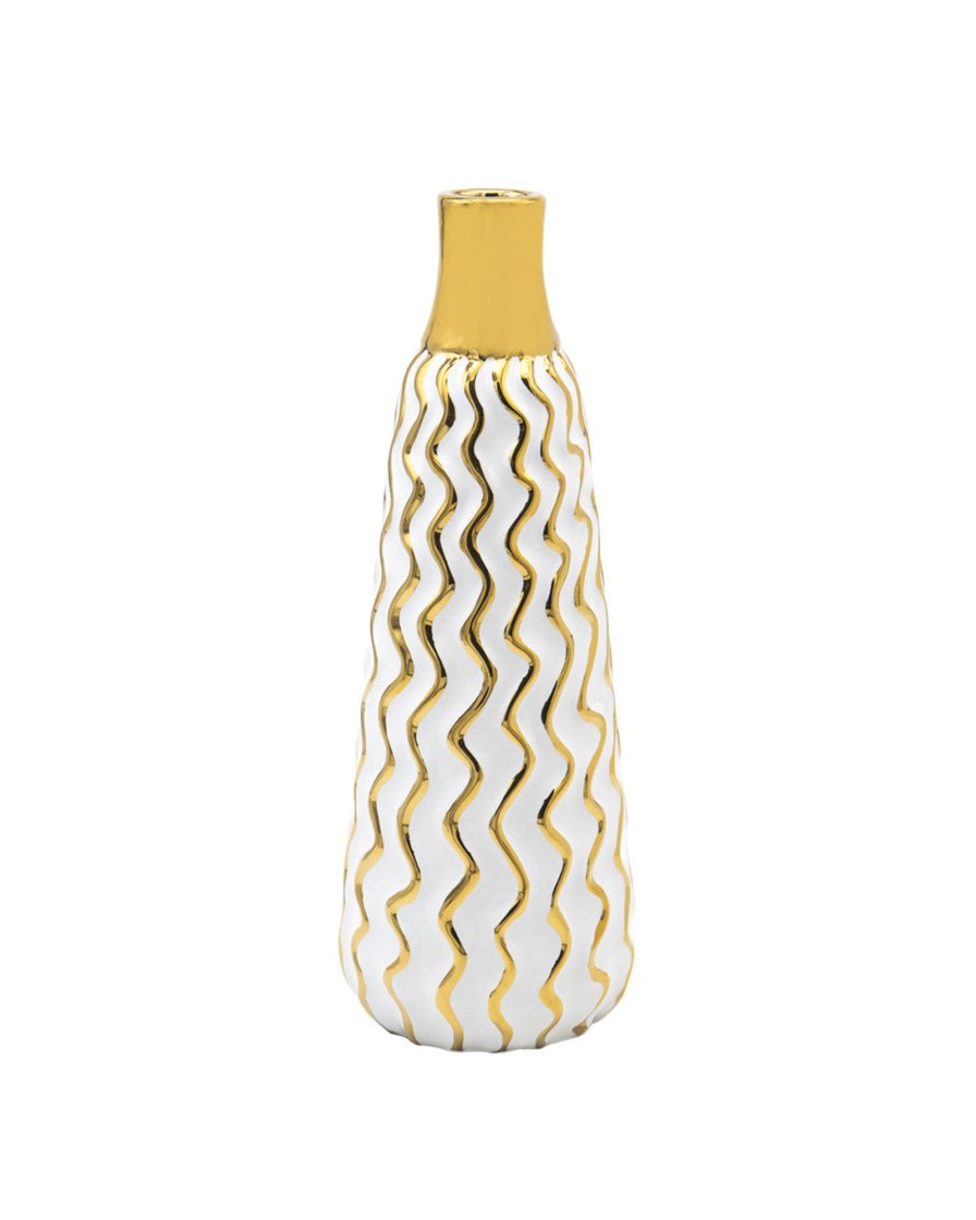 Decor Godinger | Aurora Gold Ripple Vase