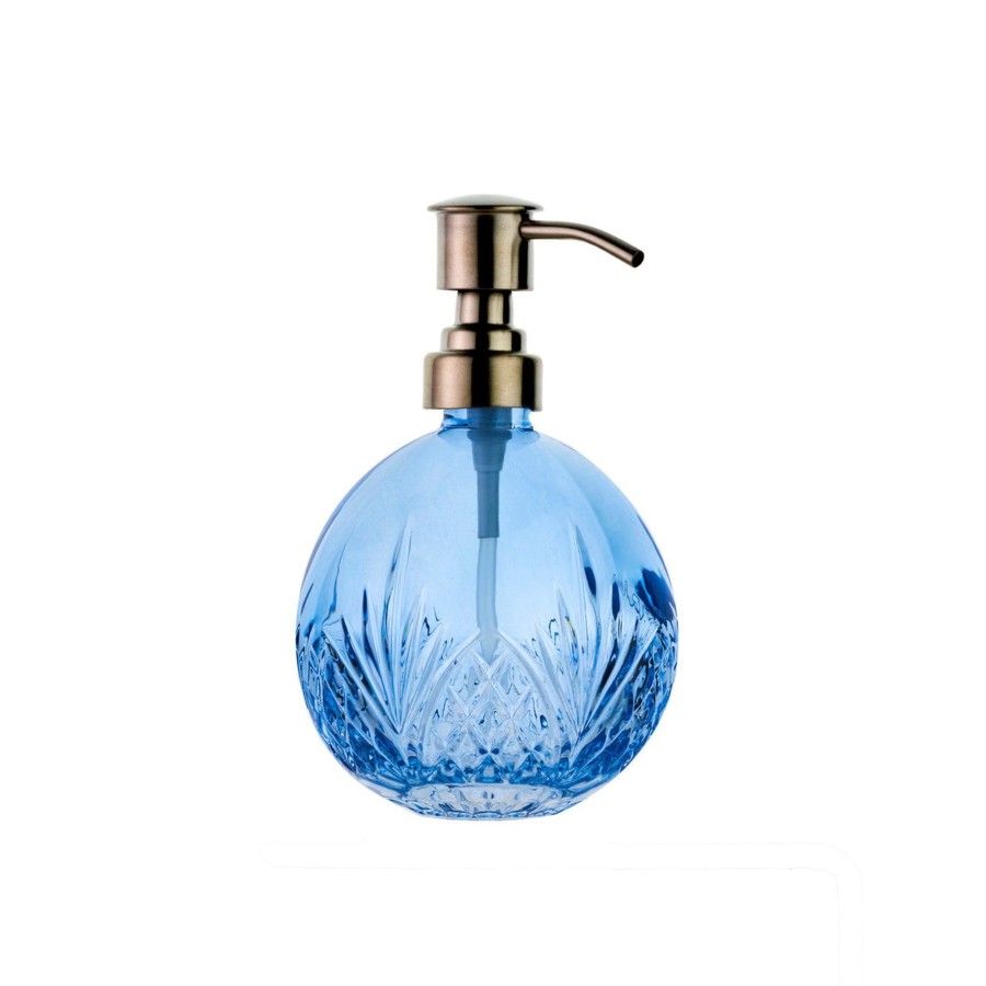 Decor Godinger | Dublin Crystal Blue Soap Dispenser Clear