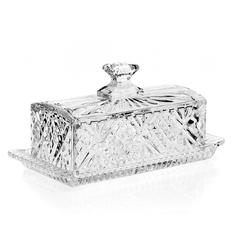 Kitchen Godinger | Dublin Crystal Covered Butter Dish