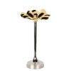 Decor Godinger | Blossom Platinum & Gold Tapered Candle Holder 15.75"