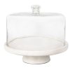 Kitchen Godinger | Marble Footed Cake Stand With Dome