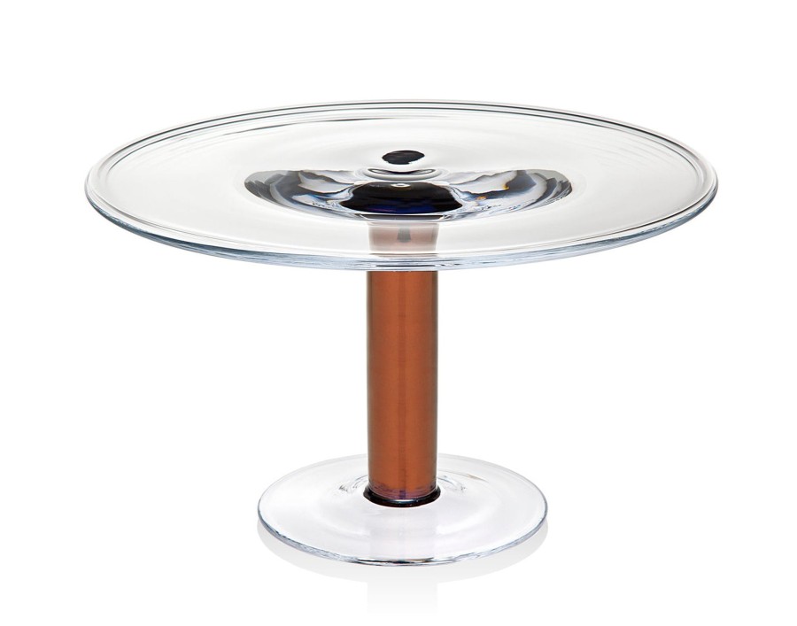 Kitchen Godinger | Mandril Copper Tall Footed Cake Stand