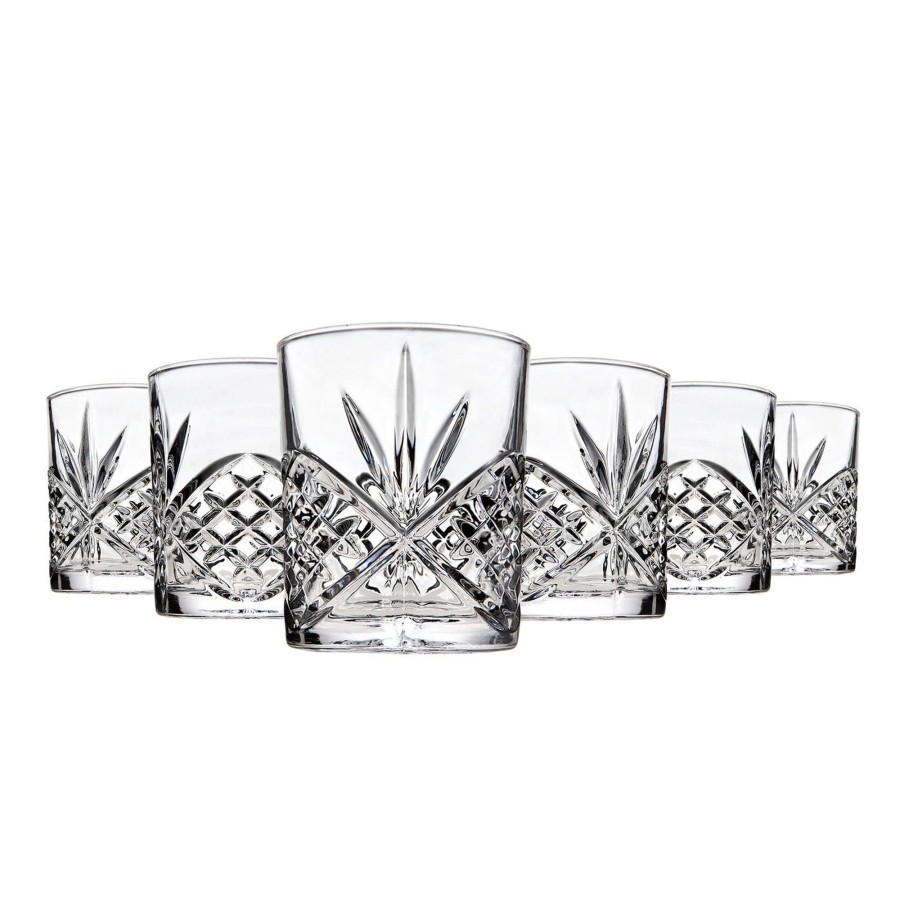 Glassware & Barware Godinger | Dublin Crystal Double Old Fashion Glass, Set Of 6