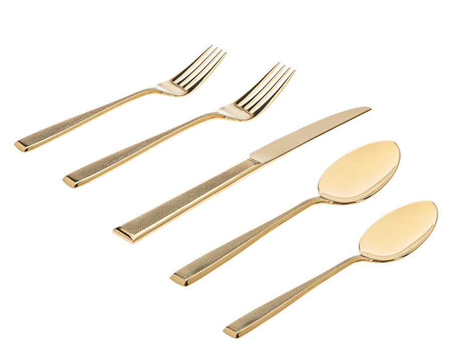 Flatware & Serveware Godinger | Ingot Gold 18/10 Stainless Steel 20 Piece Flatware Set, Service For 4