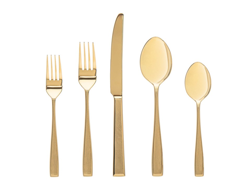 Flatware & Serveware Godinger | Ingot Gold 18/10 Stainless Steel 20 Piece Flatware Set, Service For 4