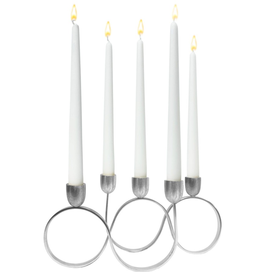 Decor Godinger | Ribbon Tapered Candle Holder