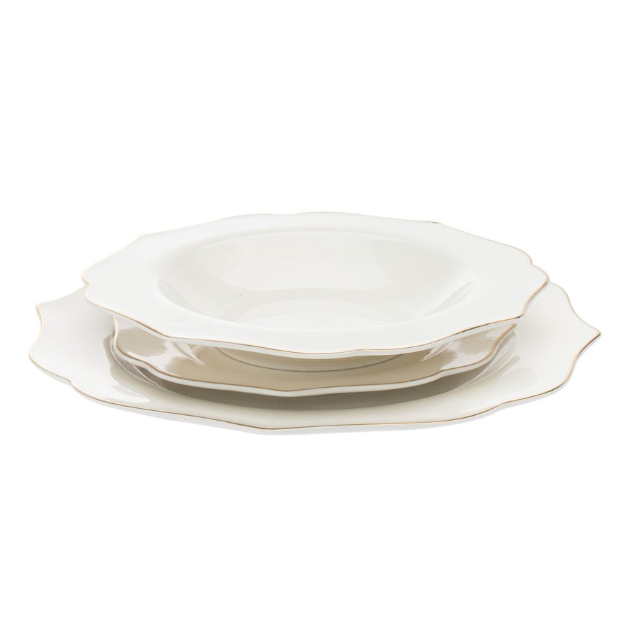 Dining Godinger | Arendale Porcelain 12 Piece Dinnerware Set, Service For 4