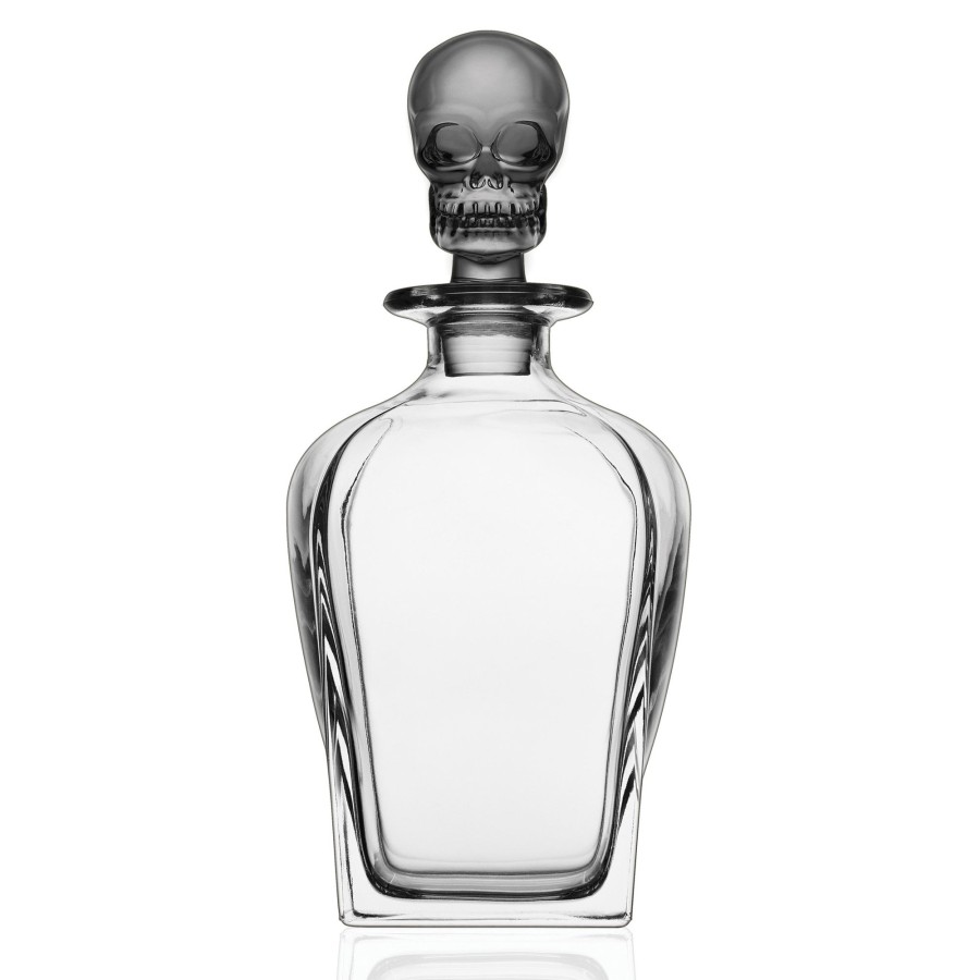 Glassware & Barware Godinger | Skull Smoked Whiskey Decanter