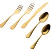 Flatware & Serveware Godinger | Salem Matte Gold 18/0 Stainless Steel 20 Piece Flatware Set, Service F