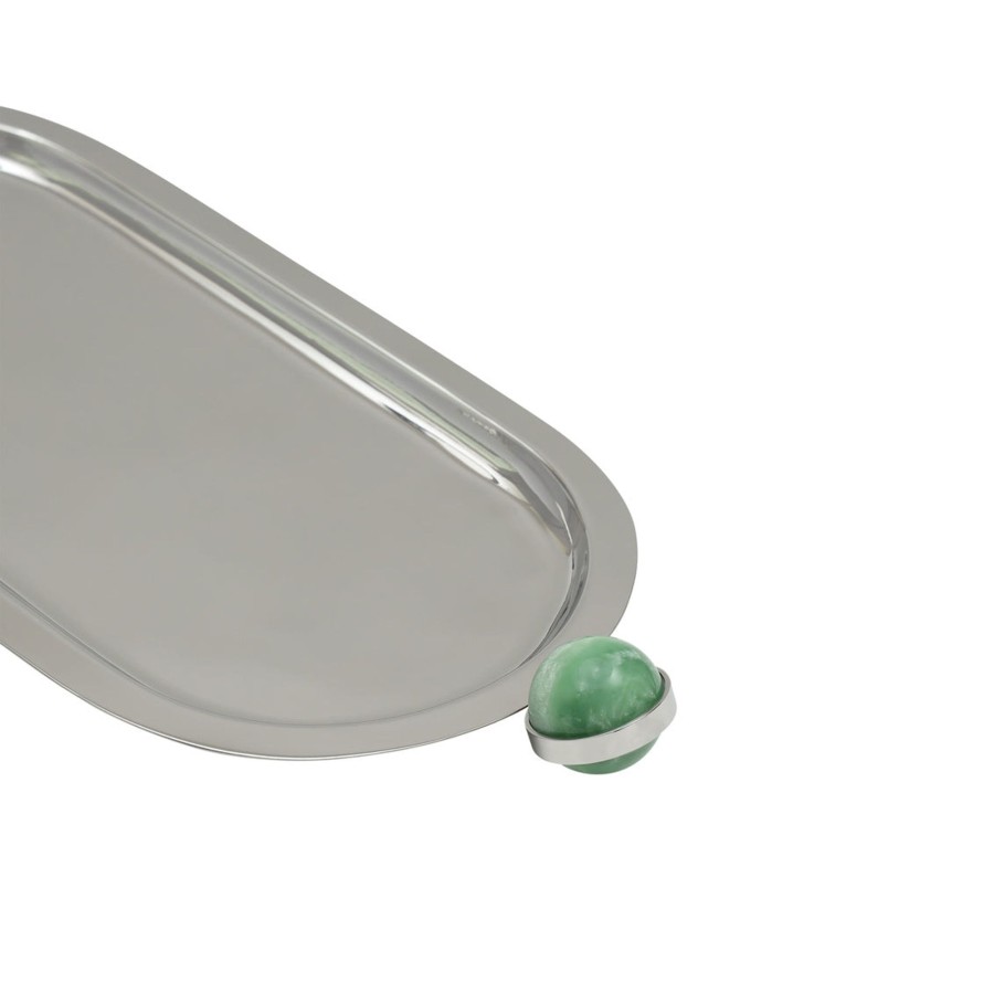 Decor Godinger | Hyaline Green Oval Tray