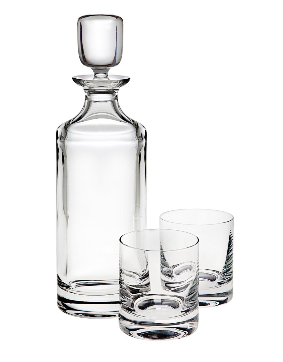 Glassware & Barware Godinger | Pure 3 Piece Whiskey Decanter Set