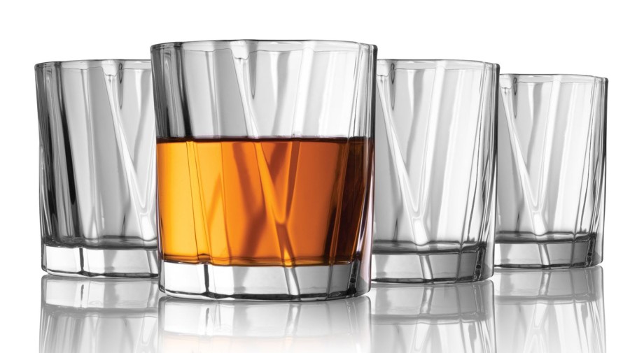 Glassware & Barware Godinger | Glacier Double Old Fashion Glass, Set Of 4