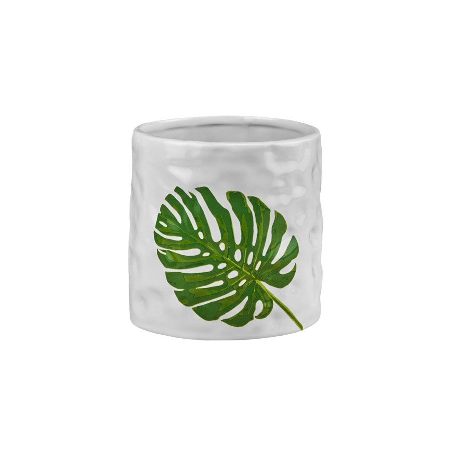 Kitchen Godinger | Monstera & Palm Leaf Tool Crock