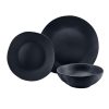 Dining Godinger | Aspero Black 12 Piece Dinnerware Set, Service For 4