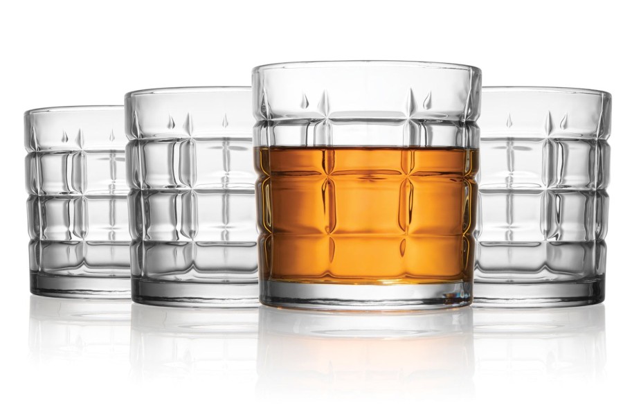 Glassware & Barware Godinger | Maeve Double Old Fashion Glass, Set Of 4