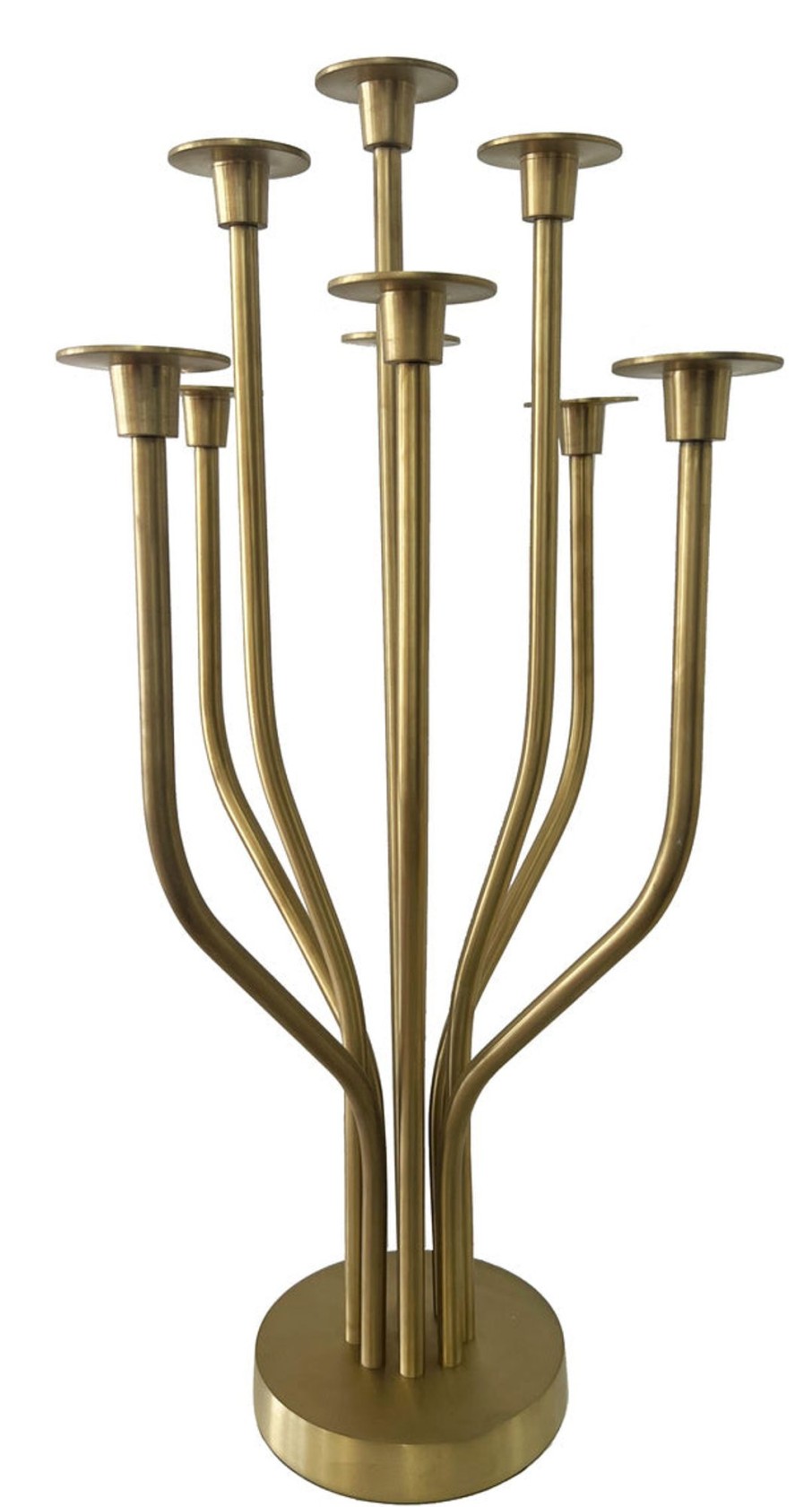 Decor Godinger | Radiant Tree 9 Light Matte Gold Candelabra