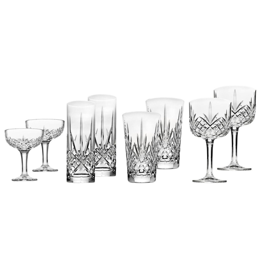 Glassware & Barware Godinger | Dublin Crystal Mixology 8 Piece Glassware Set